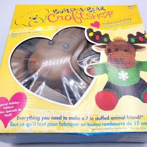 Build A Bear Craft Shop Create Your Own Bear HAL MOOSE Christmas Activity